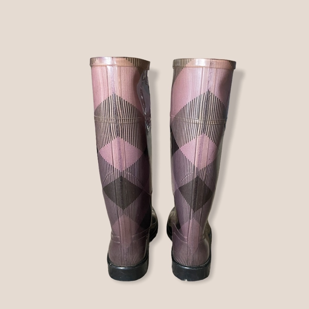 Burberry House Check Rain Boots 36 5.5 Rubber - Picture 2 of 5